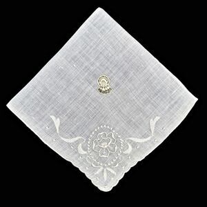 Vintage Desco Linen Madeira Handkerchief Wedding Brides Embroidery Cottagecore